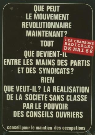 Affiche du document Chansons radicales de mai 68 (Les)