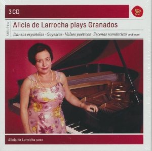 Alicia de Larrocha plays Grandos : danzas espaæolas, goyescas, valses poéticos... / Enrique Granados | Granados, Enrique. Compositeur