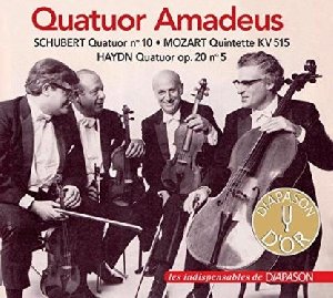 Le Quatuor Amadeus joue Schubert, Mozart, Haydn et Mendelssohn / Quatuor Amadeus, ens. instr. | Schubert, Franz. Compositeur